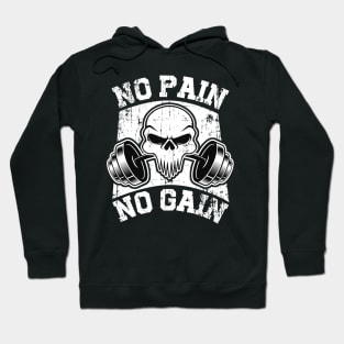 no pain no gain workout gym shirt Hoodie